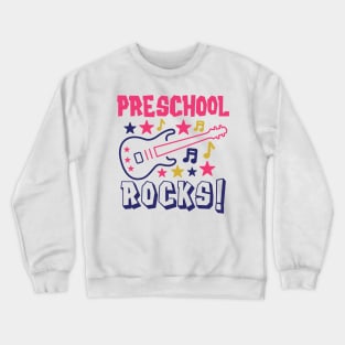 Preschool Rocks Back to School Kids Crewneck Sweatshirt